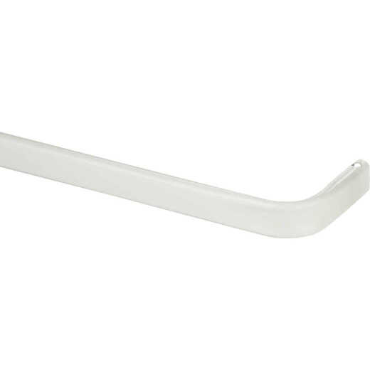 Kenney 84 In. To 120 In. 1 In. Single Curtain Rod, White